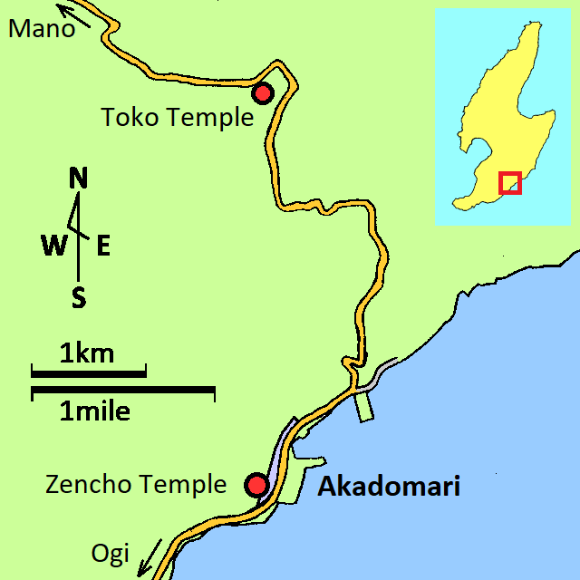 map of Akadomari on top page