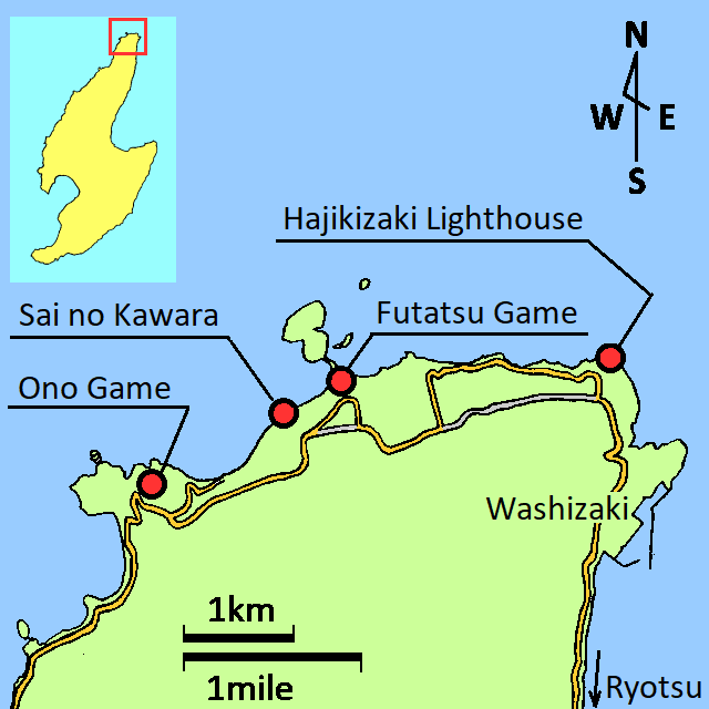 map of Hajikizaki on top page