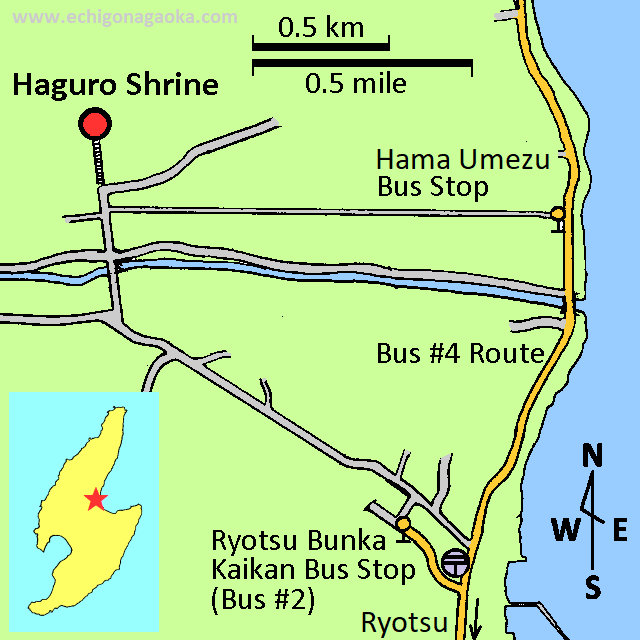 map of Haguro Shrine